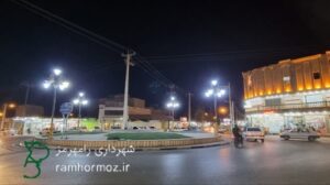 روشنایی میادین ادهم و پورکیان