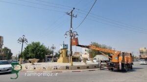روشنایی میادین ادهم و پورکیان