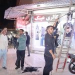 سیاه پوش نمودن میادین ومعابر شهر رامهرمزبمناسبت ایام فاطمیه